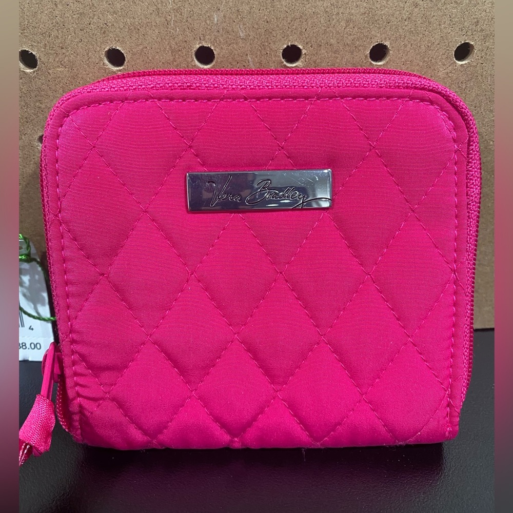 Vera Bradley Petite Zip Wallet Fuchsia 18228-478 - Picture 2 of 10